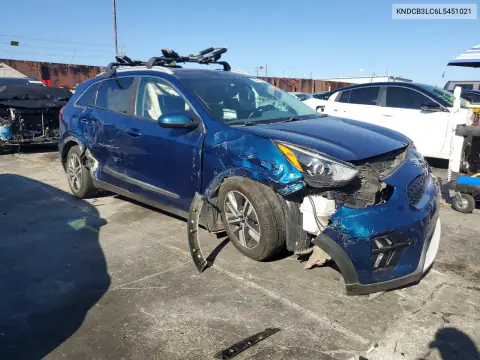 KNDCB3LC6L5451021 — 2020 Kia NIRO, фото 4 с аукциона Copart, Передняя часть
