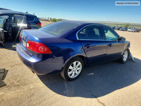 2008 Kia Optima Lx VIN KNAGE124785242365 фото 3