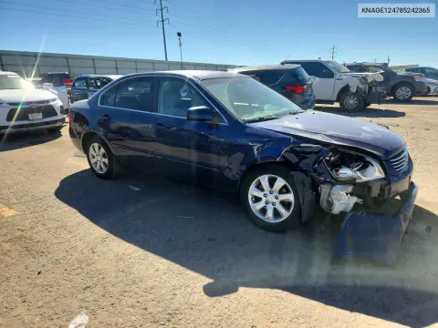 2008 Kia Optima Lx VIN KNAGE124785242365 фото 4