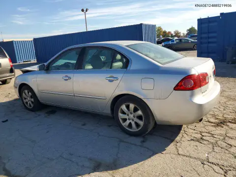 2008 Kia Optima Lx VIN KNAGE124885219936 фото 2