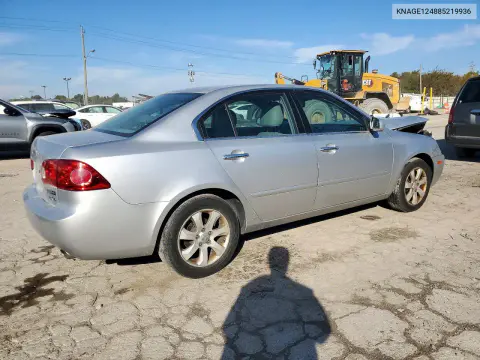 2008 Kia Optima Lx VIN KNAGE124885219936 фото 3