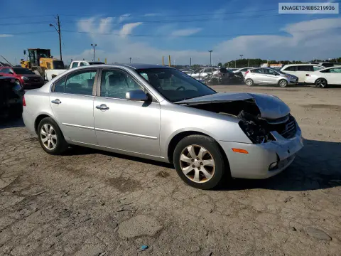 2008 Kia Optima Lx VIN KNAGE124885219936 фото 4