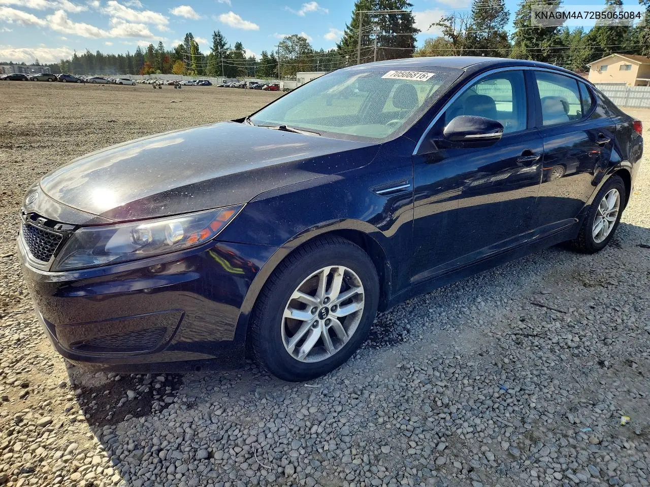 2011 Kia Optima Lx VIN KNAGM4A72B5065084 фото 1
