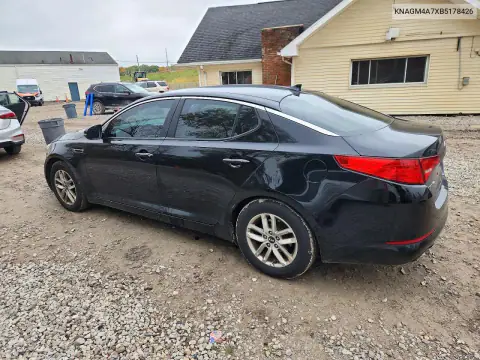 KNAGM4A7XB5178426 — 2011 Kia Optima, фото 2 с аукциона Copart, Передняя часть