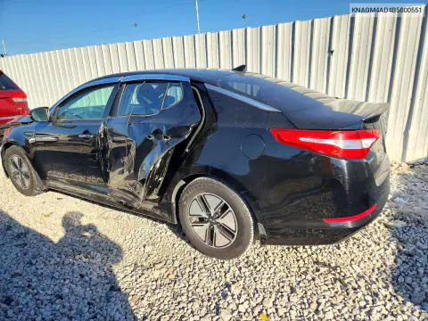 2011 Kia Optima Hybrid Base VIN KNAGM4AD4B5000551 фото 2