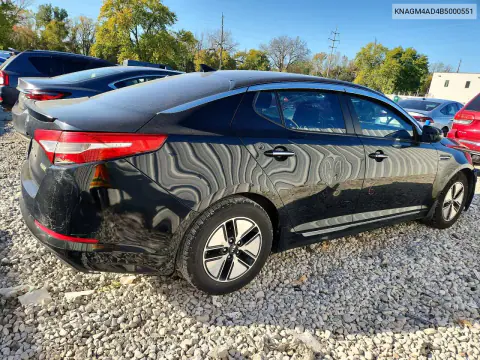 2011 Kia Optima Hybrid Base VIN KNAGM4AD4B5000551 фото 3