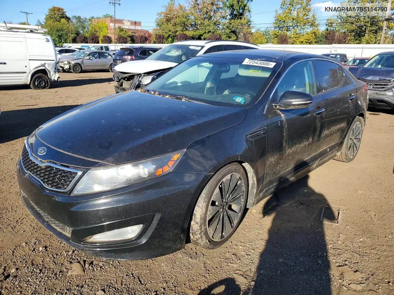 2011 Kia Optima Sx VIN KNAGR4A67B5114790 фото 1