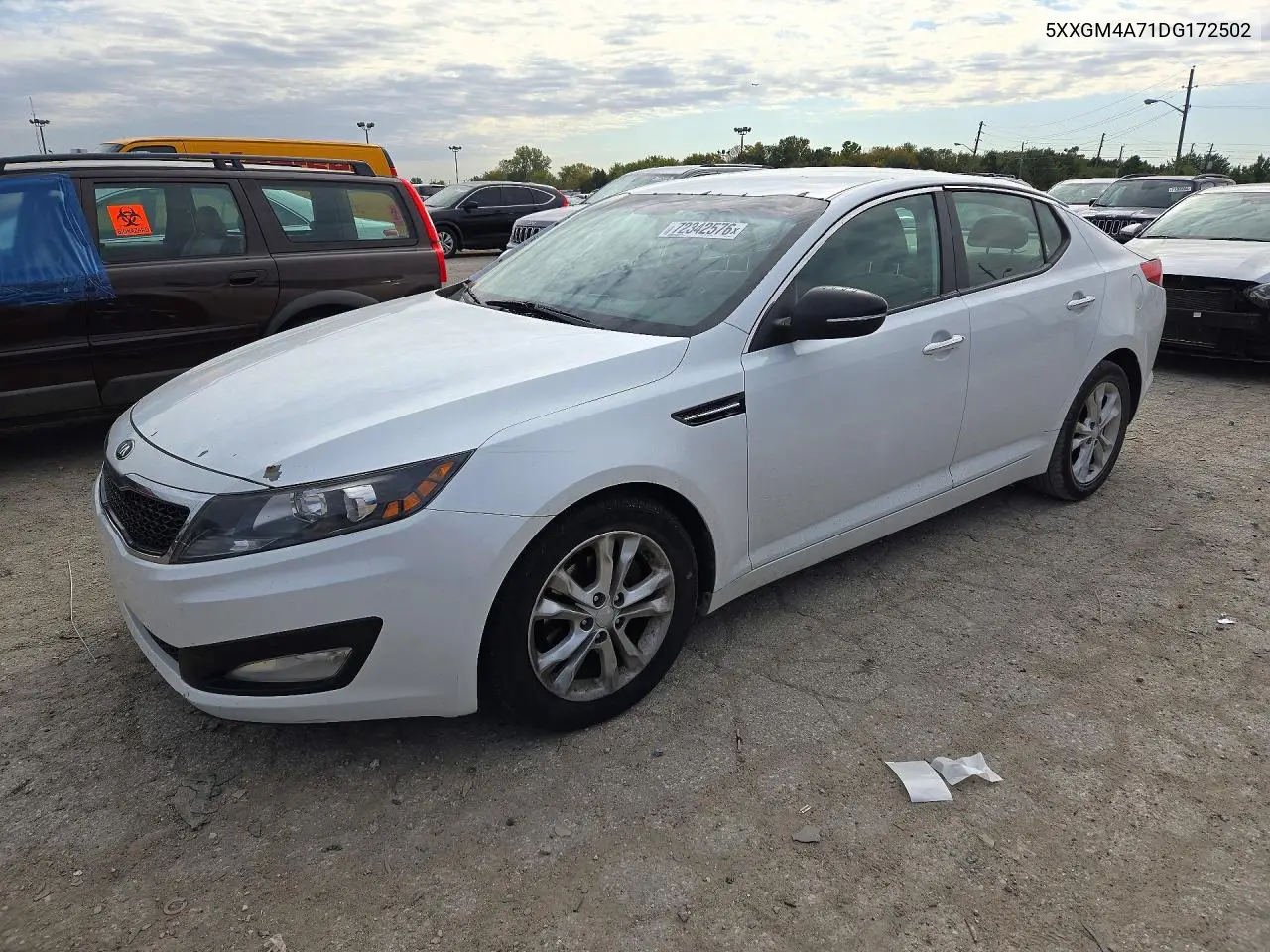 2013 Kia Optima Lx VIN 5XXGM4A71DG172502 фото 1