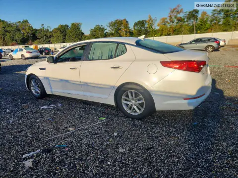 2013 Kia Optima Lx VIN KNAGM4A74D5418301 фото 2