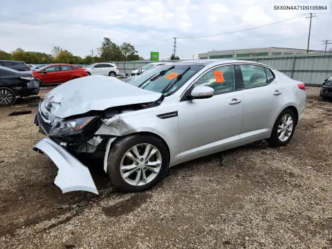 5XXGN4A71DG105864 — 2013 Kia Optima, Передняя часть, фото до ремонта