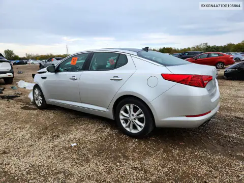 5XXGN4A71DG105864 — 2013 Kia Optima, фото 2 с аукциона Copart, Передняя часть