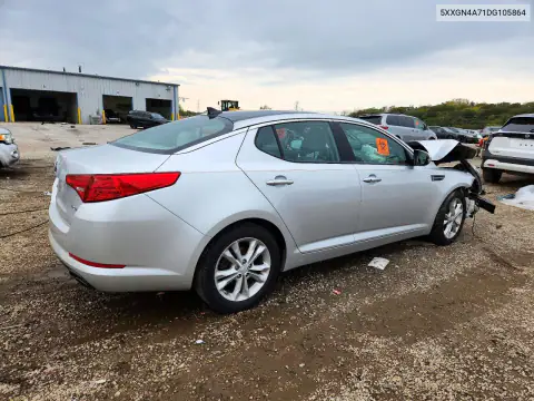 5XXGN4A71DG105864 — 2013 Kia Optima, фото 3 с аукциона Copart, Передняя часть