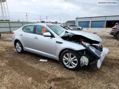 5XXGN4A71DG105864 — 2013 Kia Optima, фото 4 с аукциона Copart, Передняя часть