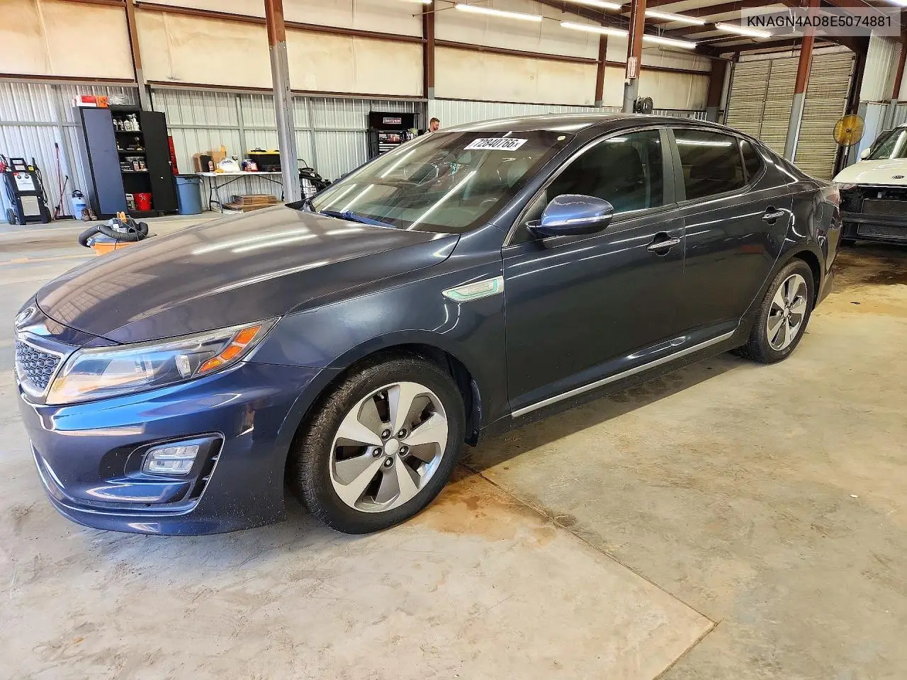 2014 Kia Optima Hybrid VIN KNAGN4AD8E5074881 фото 1