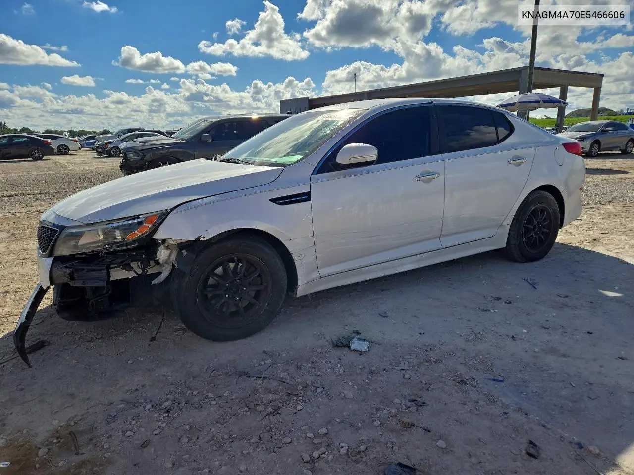 KNAGM4A70E5466606 Kia Optima 2014 — повреждение Передняя часть, фото до ремонта