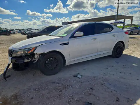 KNAGM4A70E5466606 — 2014 Kia Optima, Передняя часть, фото до ремонта