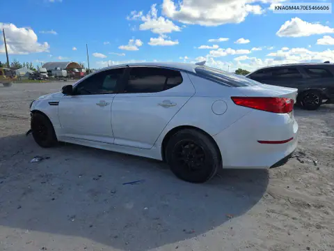 KNAGM4A70E5466606 — 2014 Kia Optima, фото 2 с аукциона Copart, Передняя часть