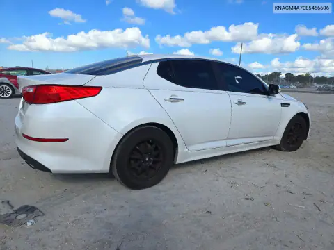 KNAGM4A70E5466606 — 2014 Kia Optima, фото 3 с аукциона Copart, Передняя часть
