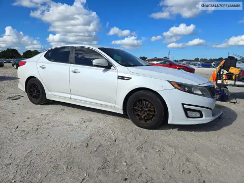 KNAGM4A70E5466606 — 2014 Kia Optima, фото 4 с аукциона Copart, Передняя часть