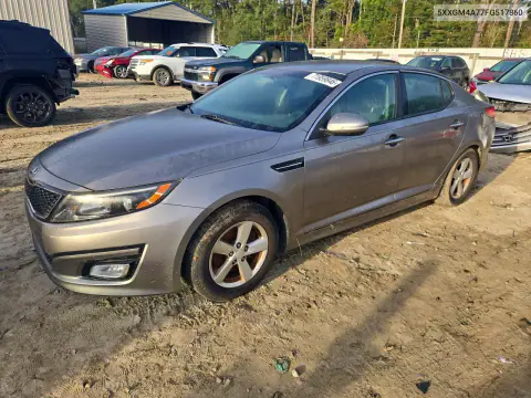 2015 Kia Optima Lx VIN 5XXGM4A77FG517860 фото 1