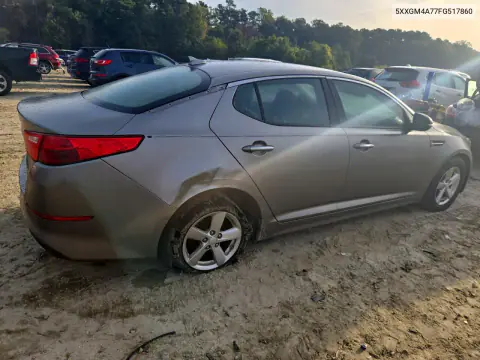 2015 Kia Optima Lx VIN 5XXGM4A77FG517860 фото 3