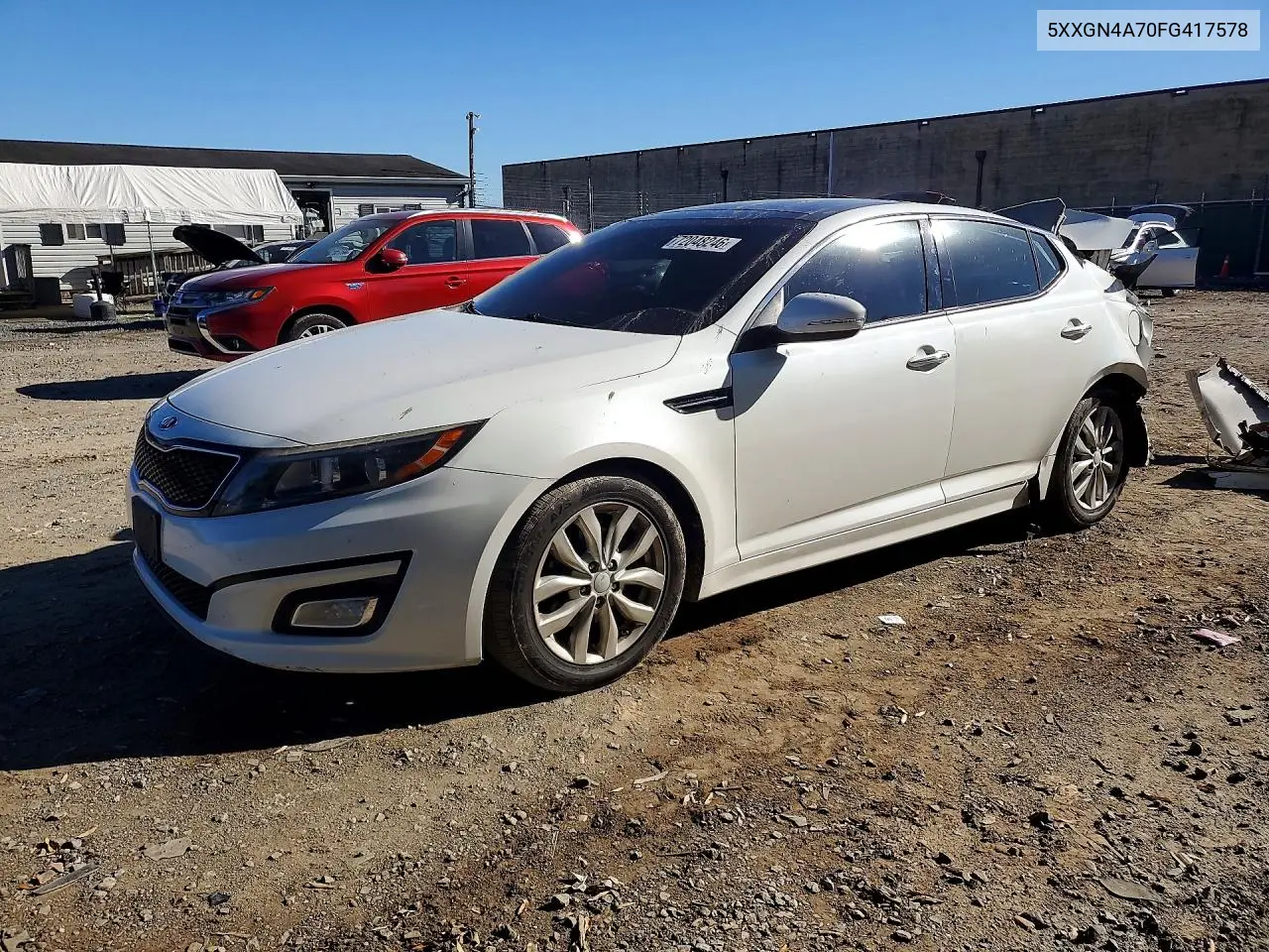 2015 Kia Optima Ex VIN 5XXGN4A70FG417578 фото 1