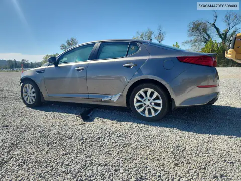 2015 Kia Optima Lx VIN 5XXGM4A70FG508403 фото 2