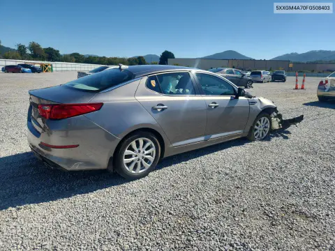 2015 Kia Optima Lx VIN 5XXGM4A70FG508403 фото 3
