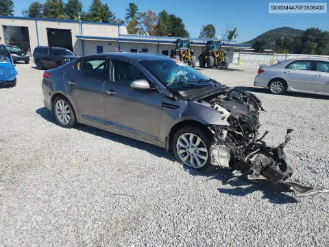 2015 Kia Optima Lx VIN 5XXGM4A70FG508403 фото 4
