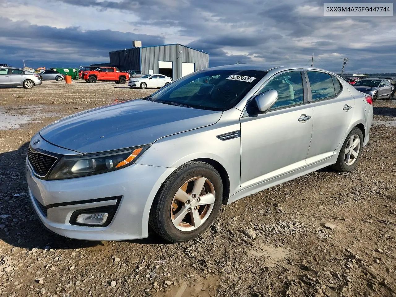 5XXGM4A75FG447744 Kia Optima 2015 — повреждение Мелкие вмятины и царапины, фото до ремонта