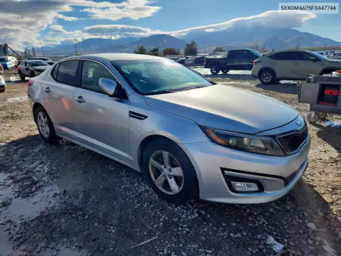 5XXGM4A75FG447744 — 2015 Kia Optima, фото 4 с аукциона Copart, Мелкие вмятины и царапины