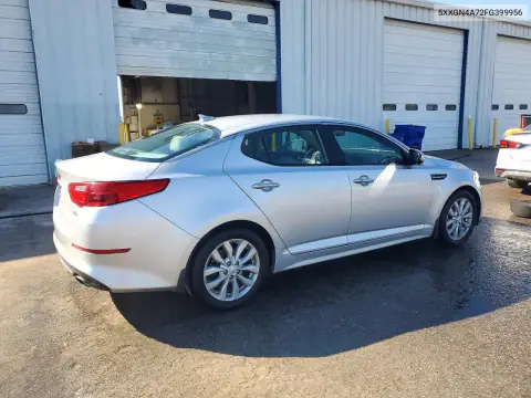 5XXGN4A72FG399956 — 2015 Kia Optima, фото 3 с аукциона Copart, Передняя часть