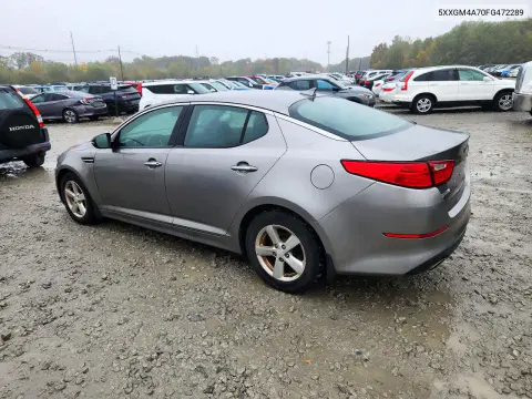 2015 Kia Optima Lx VIN 5XXGM4A70FG472289 фото 2