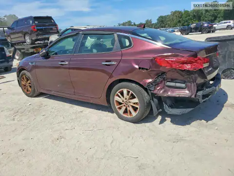 5XXGT4L36GG105346 — 2016 Kia Optima, фото 2 с аукциона Copart 15.10.2026, Задняя часть