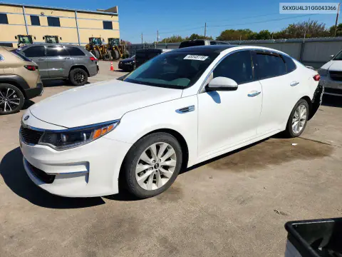 2016 Kia Optima Ex VIN 5XXGU4L31GG043366 фото 1