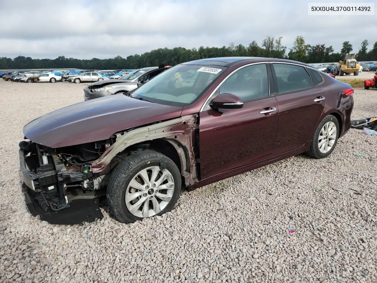 2016 Kia Optima Ex VIN 5XXGU4L37GG114392 фото 1