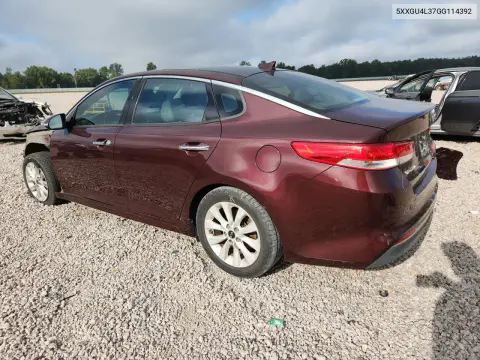 2016 Kia Optima Ex VIN 5XXGU4L37GG114392 фото 2