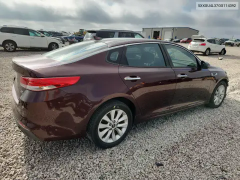 2016 Kia Optima Ex VIN 5XXGU4L37GG114392 фото 3