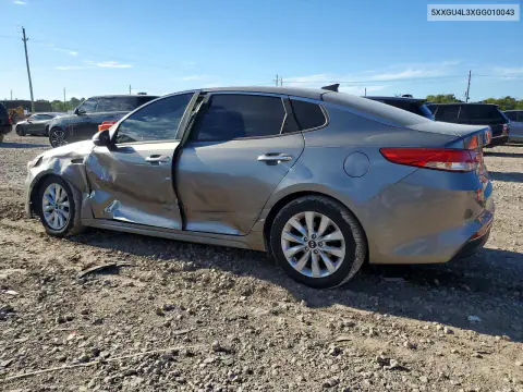 2016 Kia Optima Ex VIN 5XXGU4L3XGG010043 фото 2