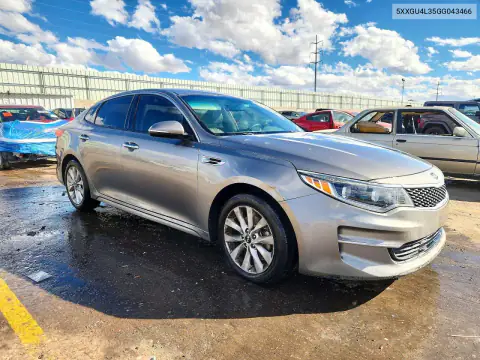 5XXGU4L35GG043466 — 2016 Kia Optima, фото 4 с аукциона Copart, Боковая часть
