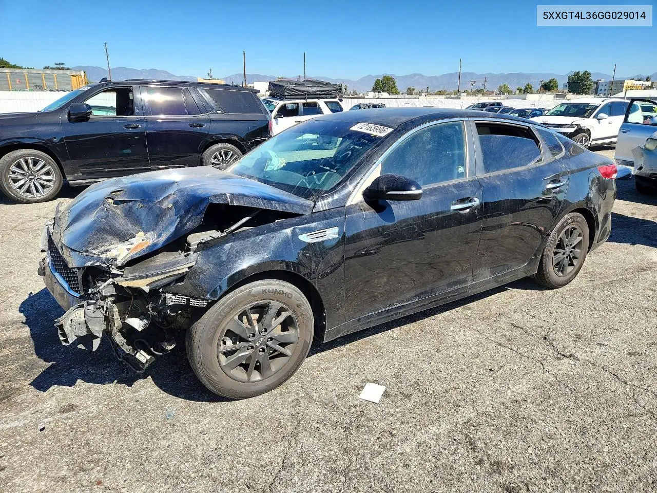 2016 Kia Optima Lx VIN 5XXGT4L36GG029014 фото 1