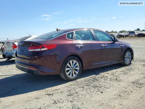 2016 Kia Optima Lx VIN 5XXGT4L34GG081872 фото 3