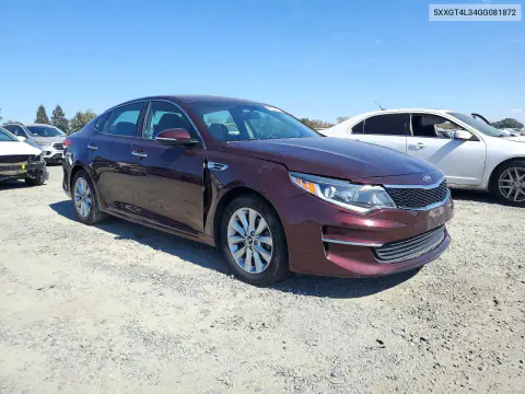2016 Kia Optima Lx VIN 5XXGT4L34GG081872 фото 4