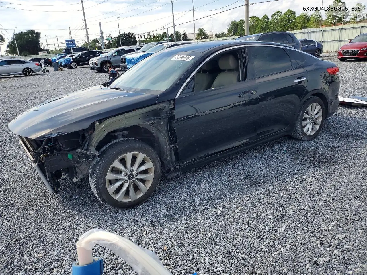 2016 Kia Optima Ex VIN 5XXGU4L38GG061895 фото 1