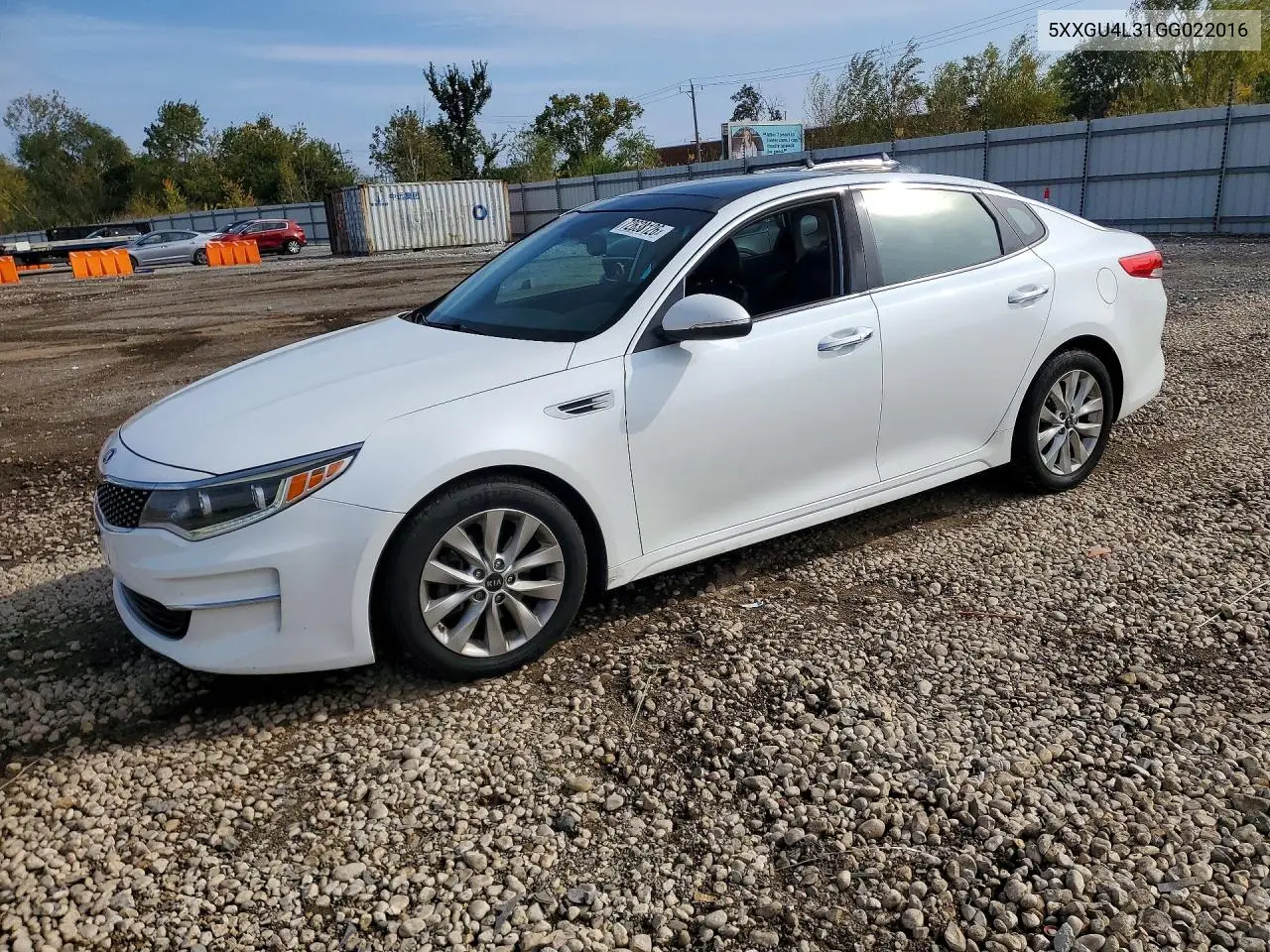 5XXGU4L31GG022016 Kia Optima 2016 — повреждение Мелкие вмятины и царапины, фото до ремонта