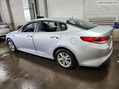 5XXGT4L37GG017793 — 2016 Kia Optima, фото 2 с аукциона Copart, Вандализм