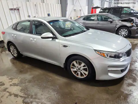 5XXGT4L37GG017793 — 2016 Kia Optima, фото 4 с аукциона Copart, Вандализм