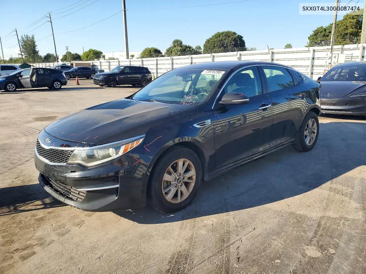 2016 Kia Optima Lx VIN 5XXGT4L30GG087474 фото 1