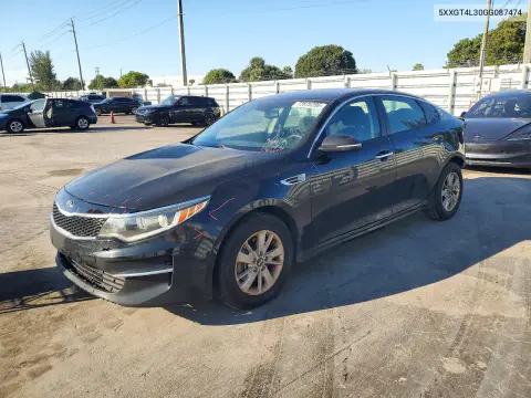 5XXGT4L30GG087474 — 2016 Kia Optima, Задняя часть, фото до ремонта