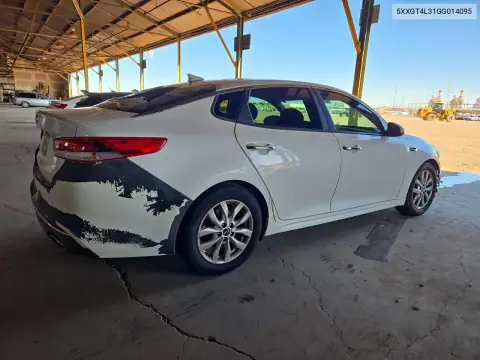 5XXGT4L31GG014095 — 2016 Kia Optima, фото 3 с аукциона Copart, Передняя часть